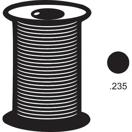 Strybuc .235 Solid Spline Foam Black 66-57